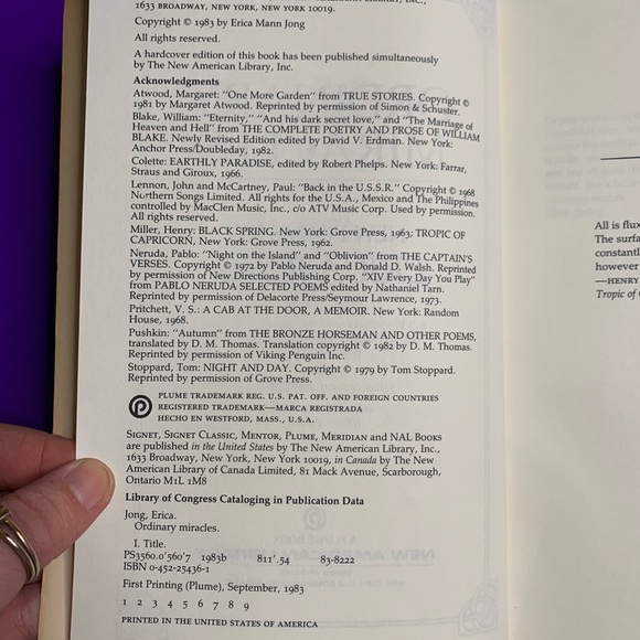 “Ordinary Miracles” , poems by Erica Jong - Picture 5 of 12